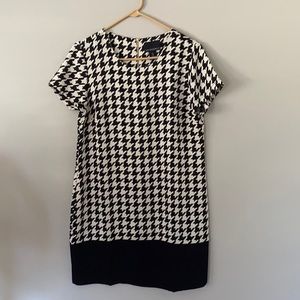 CYNTHIA ROWLEY BLACK AND WHITE DRESS